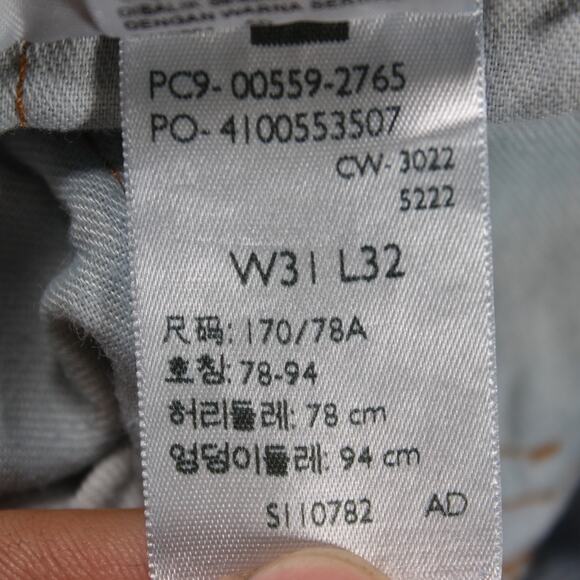 Levi’s 559 Jeans Mens 31x32 Blue Relaxed Straight 100% Cotton - Picture 6 of 12